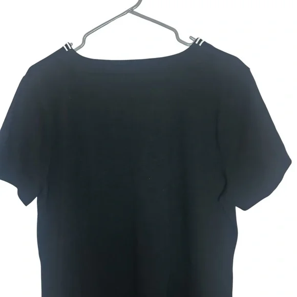 Talbots dress casual cotton short sleeve embroidered neck size large - Picture 3 of 10